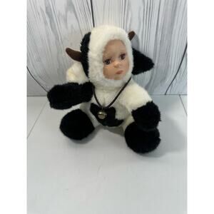 Vintage Clarice Cow Plush Geppeddo  Kids Plush 9”